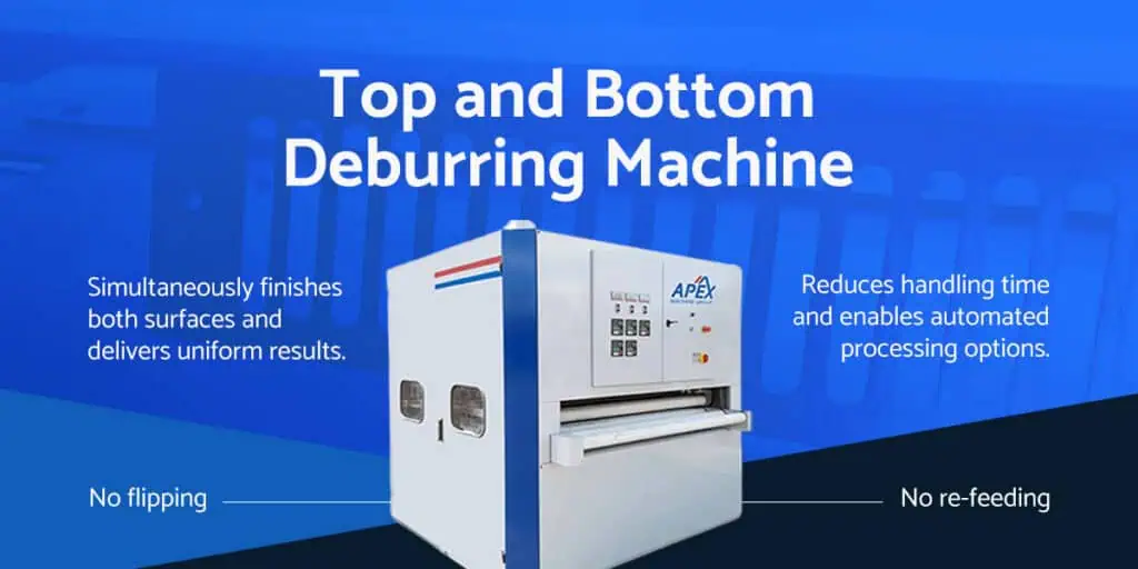 top and bottom deburring machine